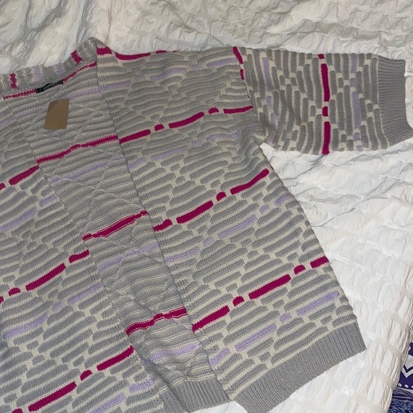 3/4 Sleeve RolyPoly Open Cardigan - Picture 4 of 5